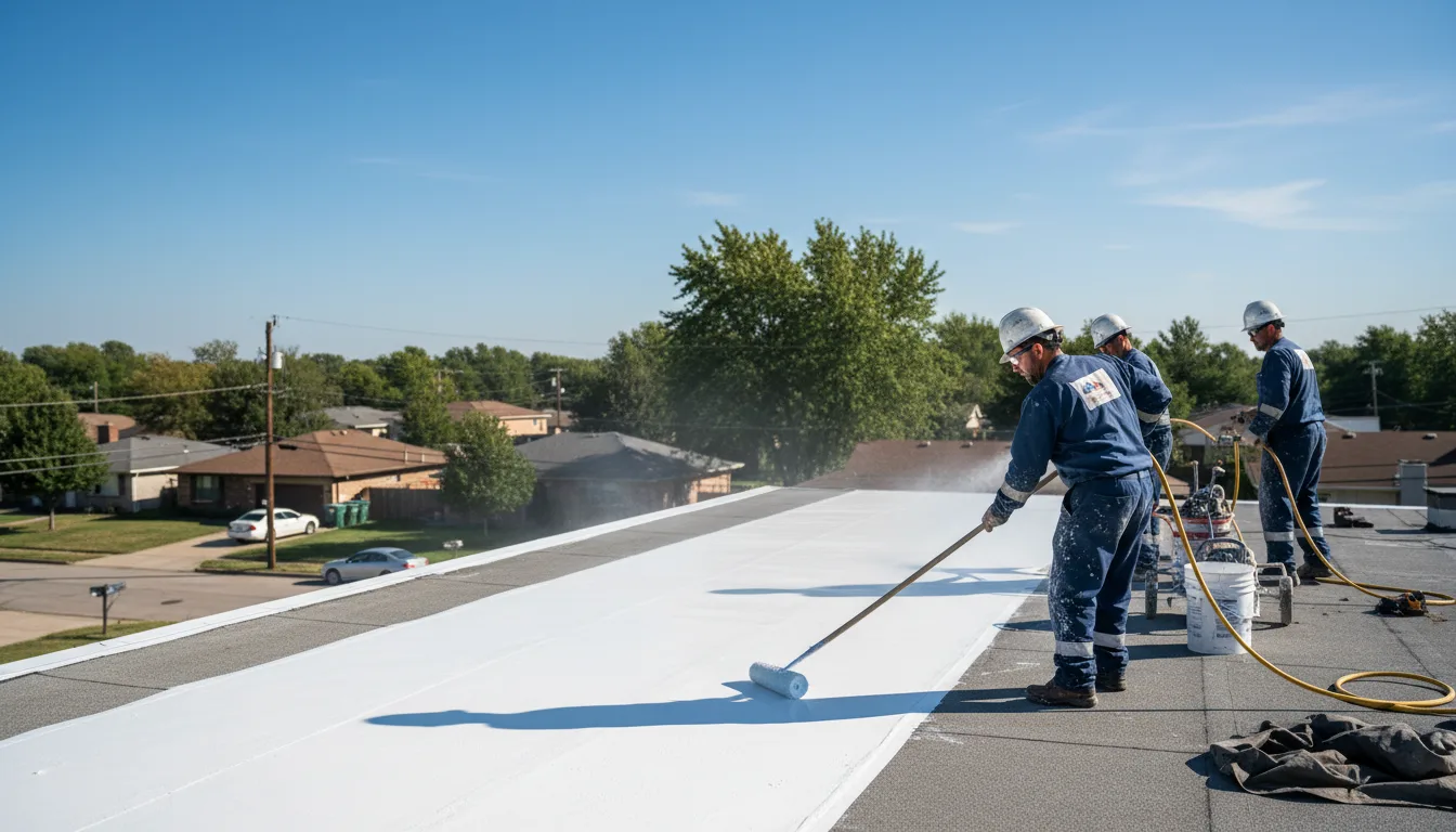 Commercial roof coating in Johnston City, IL near me